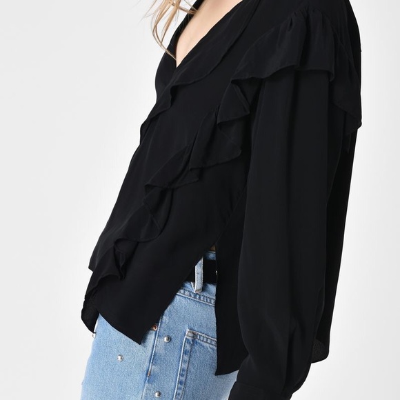 Etoile Isabel Marant Welby Ruffle Blouse - Picture 5 of 9